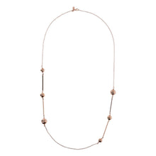 Load image into Gallery viewer, Bronzallure Balls Necklace Golden Ros&egrave;