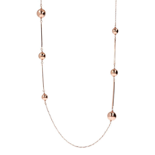 Bronzallure Balls Necklace Golden Rosè