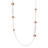 Bronzallure Balls Necklace Golden Rosè