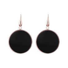 Load image into Gallery viewer, Bronzallure Big Disc Earrings With Natural Stones
