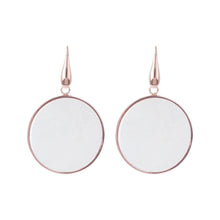 Load image into Gallery viewer, Bronzallure Big Disc Earrings With Natural Stones