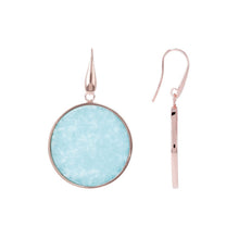 Load image into Gallery viewer, Bronzallure Big Disc Earrings With Natural Stones