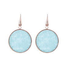 Load image into Gallery viewer, Bronzallure Big Disc Earrings With Natural Stones