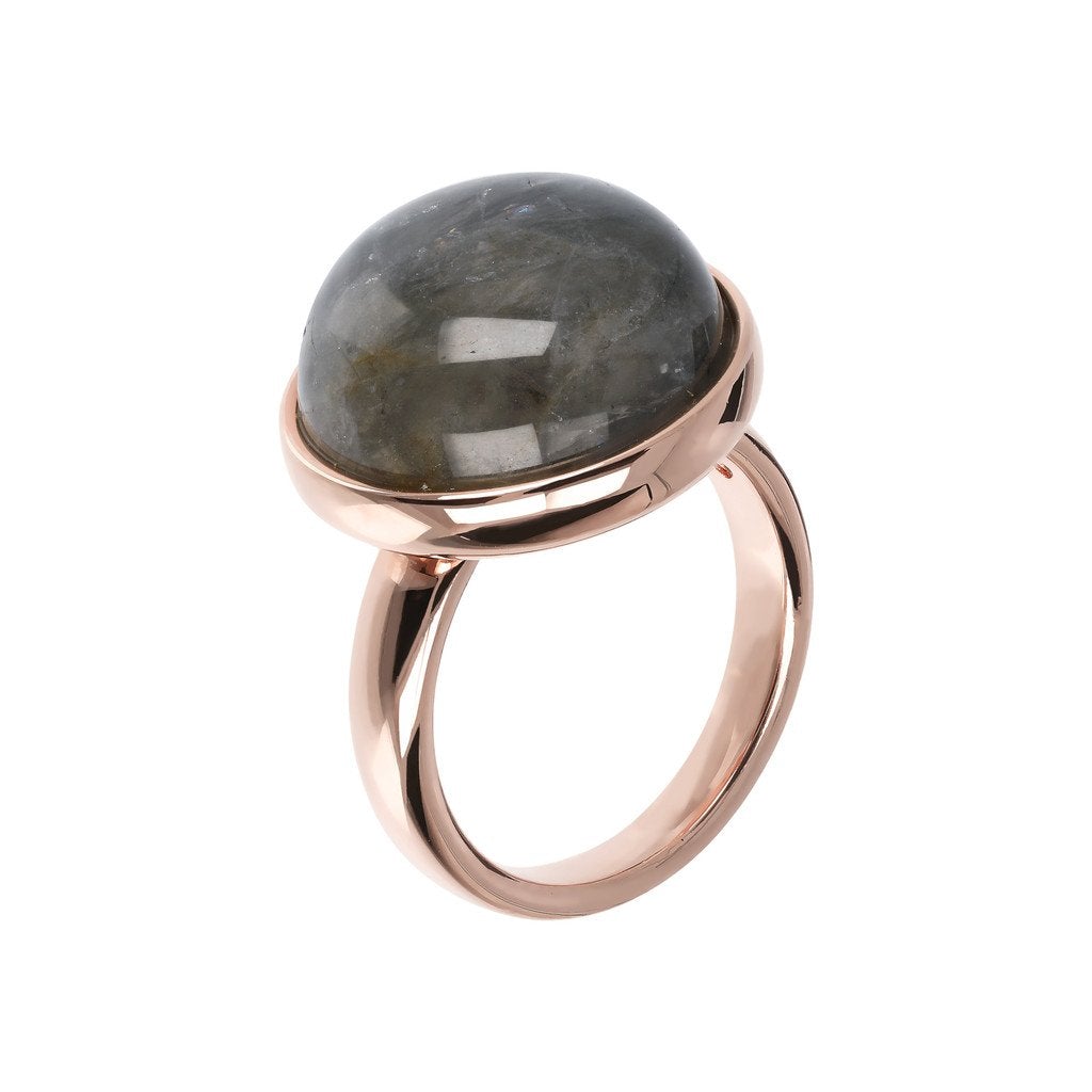 Bronzallure Cabochon Ring Pastel Gemstone