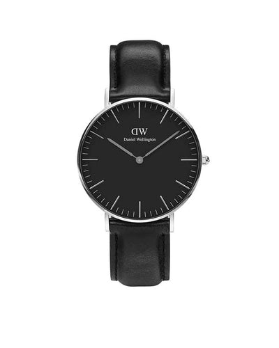 Classic 36 Sheffield Silver & Black Watch