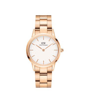 Load image into Gallery viewer, Daniel Wellington Iconic Link 32 Rose Gold &amp; White Watch