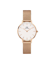 Load image into Gallery viewer, Petite 28 Melrose Rose Gold &amp; White Watch