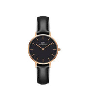 Load image into Gallery viewer, Daniel Wellington Petite 28 Sheffield Rose Gold &amp; Black Watch