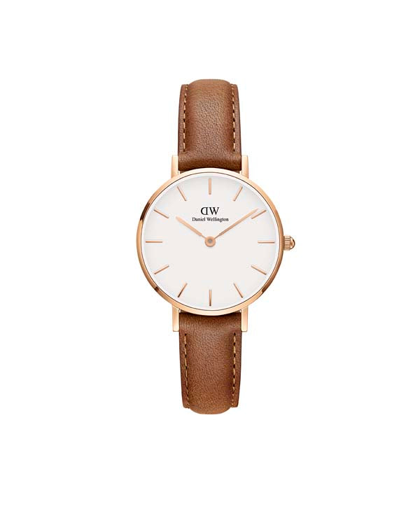 Petite 28 Durham Rose Gold & White Watch