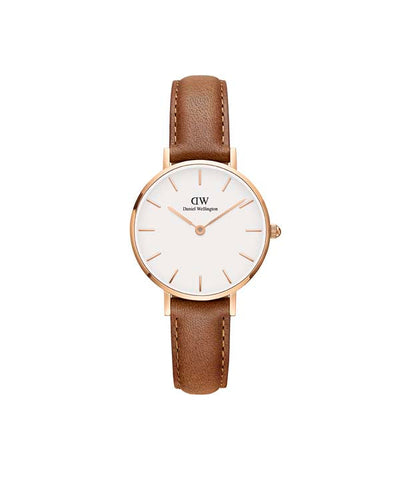 Petite 28 Durham Rose Gold & White Watch