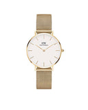Petite 32 Evergold Gold White Watch
