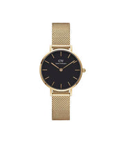 Load image into Gallery viewer, Daniel Wellington Petite 28 Evergold Gold Black Watch