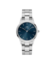 Load image into Gallery viewer, Daniel Wellington Iconic Link Arctic 32 Silver &amp; Blue Watch