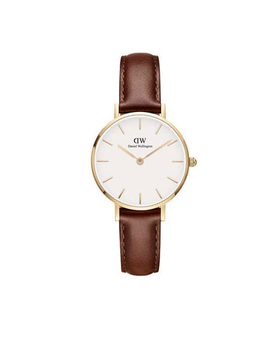Petite 28 St Mawes Gold White Watch
