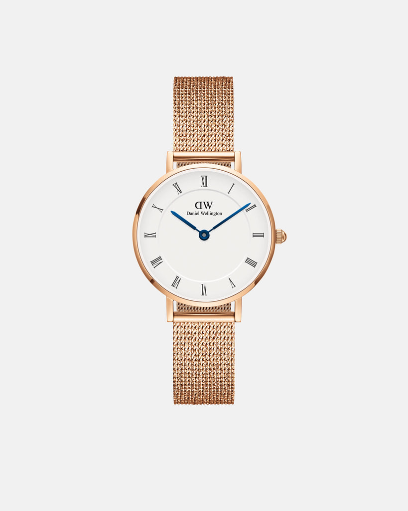 Petite Roman Numerals 28 Melrose RG White Watch