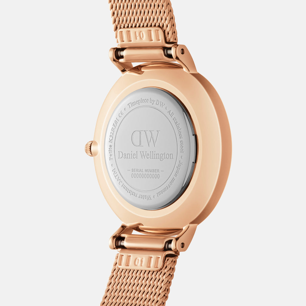 Petite Roman Numerals 28 Melrose RG White Watch