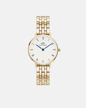 Load image into Gallery viewer, Petite Roman Numerals 28 5-Link G White Watch