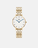 Petite Roman Numerals 28 5-Link G White Watch