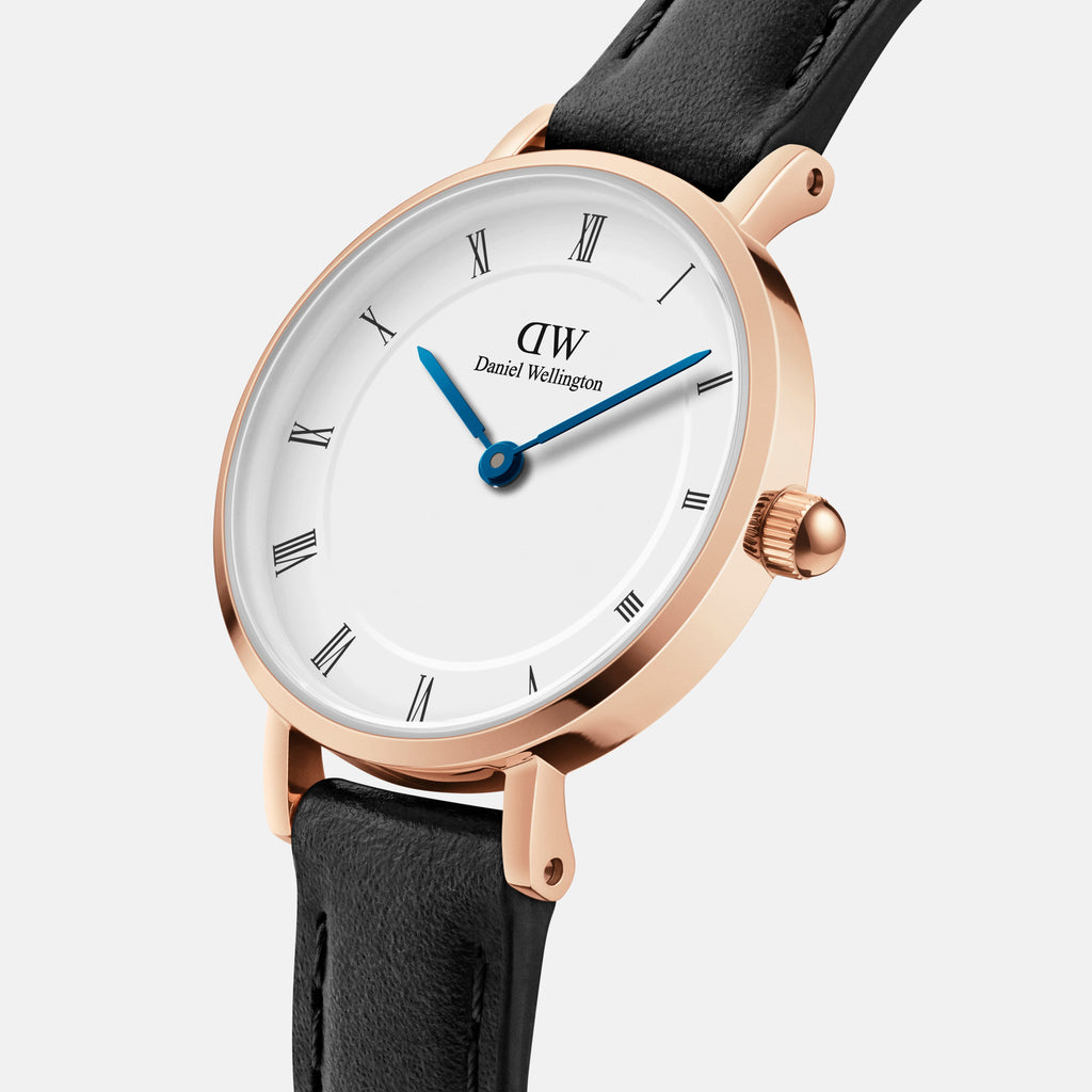 Petite Roman Numerals 28 Sheffield RG White Watch