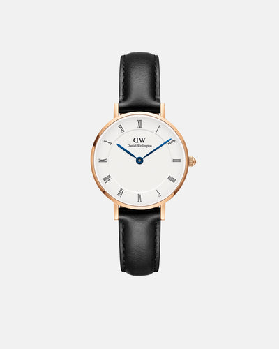 Petite Roman Numerals 28 Sheffield RG White Watch