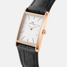 Load image into Gallery viewer, Bound 32x22 Black Croc Leather RG White Watch
