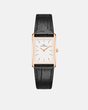 Bound 32x22 Black Croc Leather RG White Watch