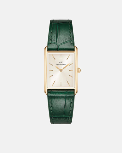 Bound 32x22 Green Croc Leather G Champagne Sunray Watch