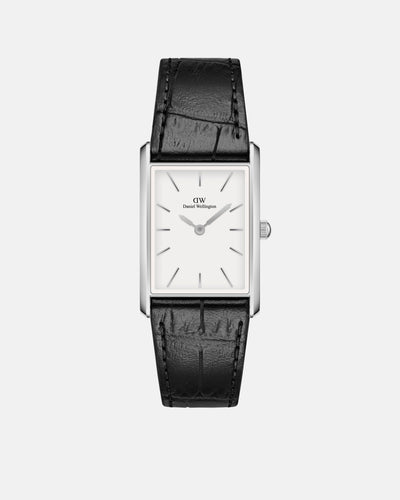 Bound 35x24 Black Croc Leather S White Watch