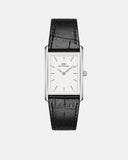 Bound 35x24 Black Croc Leather S White Watch