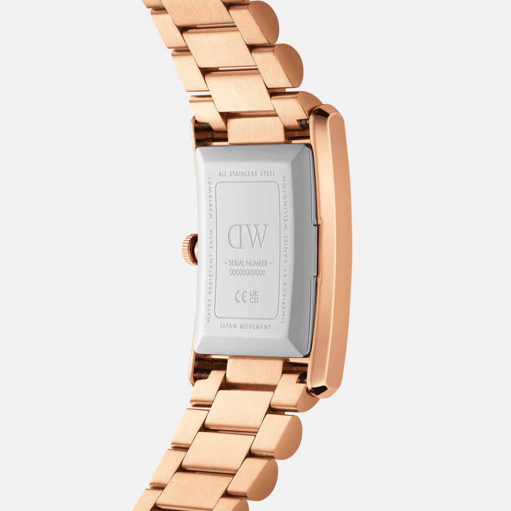Bound 35x24 3-Link RG White Watch