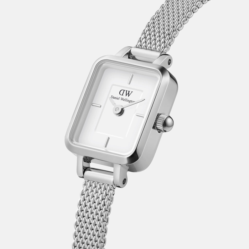 Quadro Mini 15x18 Sterling S White Watch