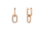 Crystal Link Earrings RG