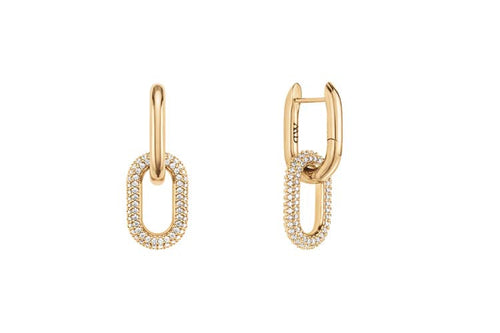 Crystal Link Earrings G