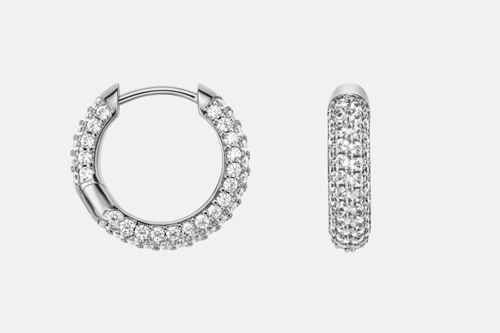 Pave Earrings S