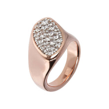 Load image into Gallery viewer, Bronzallure Diagonal Pav&eacute; Seal Ring