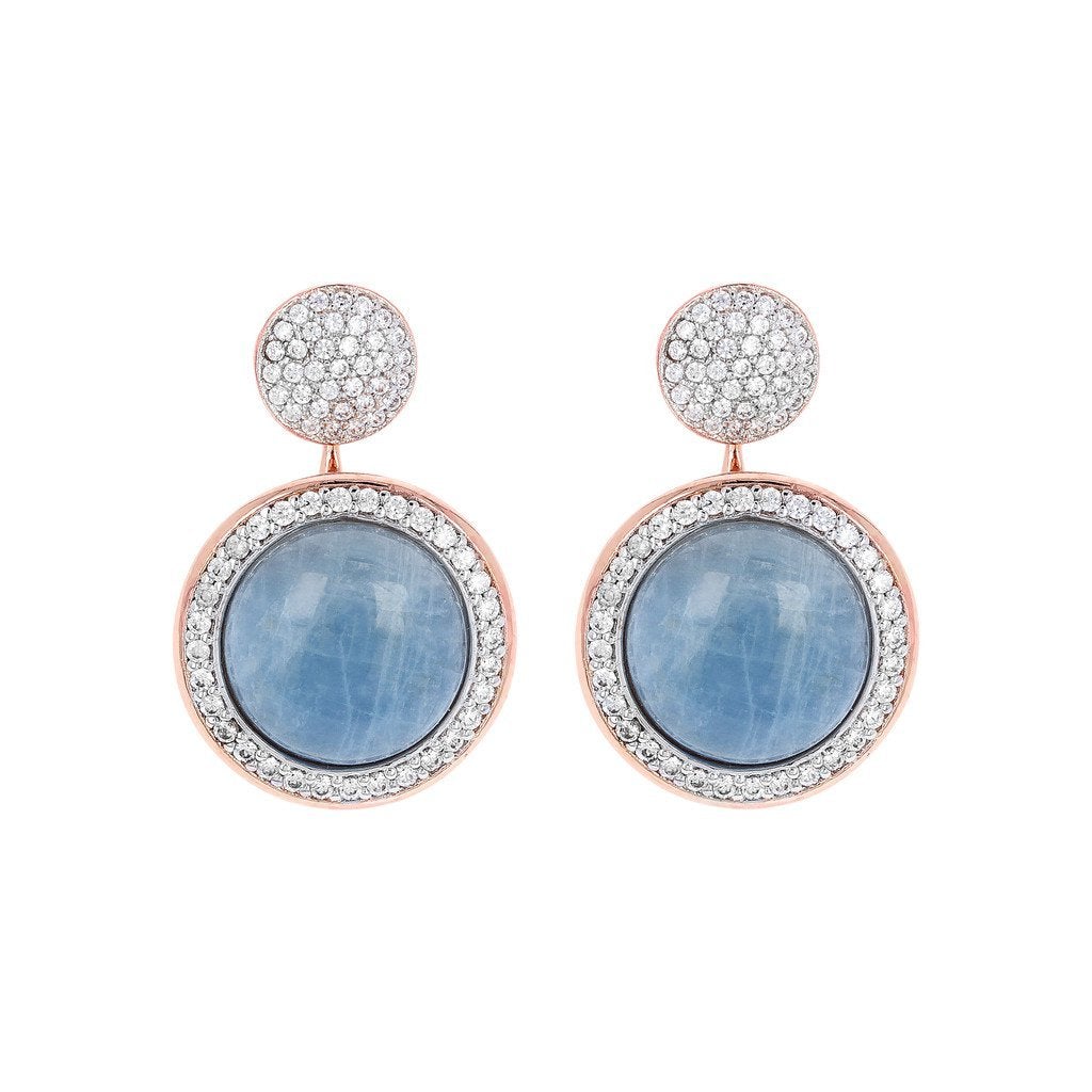 Bronzallure Milanese Drop Stone Earrings