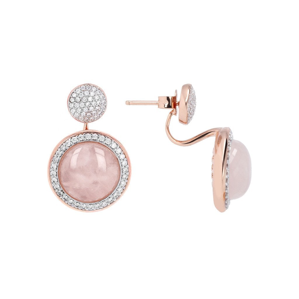 Bronzallure Milanese Drop Stone Earrings