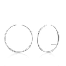 Load image into Gallery viewer, Ania Haie Stud Hoop Ear Cuff - Silver