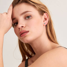 Load image into Gallery viewer, Ania Haie Silver Tidal Turquoise Double Stud Earrings | The Jewellery Boutique