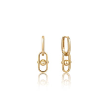 Load image into Gallery viewer, Ania Haie Gold Orb Link Drop Earrings