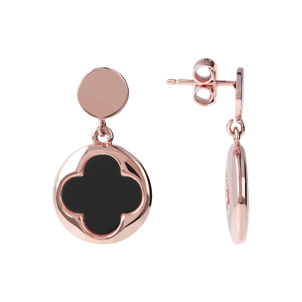 Bronzallure Four-Leaf Clover Dangle Earrings| The Jewellery Boutique