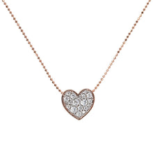 Load image into Gallery viewer, Bronzallure Heart Cubic Zirconia Necklace