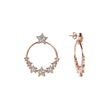 Load image into Gallery viewer, Bronzallure Hoop Earrings Stars