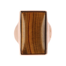 Load image into Gallery viewer, Bronzallure Rectangular Stone Adjustable Ring