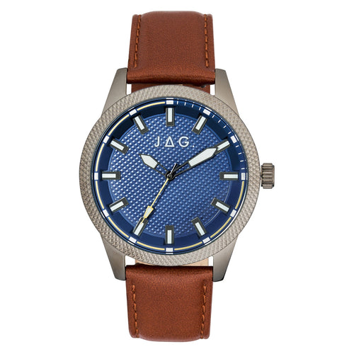 Jag Belmont Tan Leather 45mm Watch