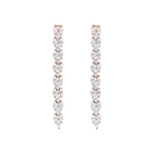 Load image into Gallery viewer, Bronzallure Cubic Zirconia Long Pendant Earrings