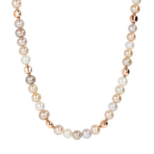 Load image into Gallery viewer, Bronzallure Rosy Ming Pearl Necklace