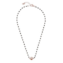 Load image into Gallery viewer, Bronzallure Black Spinel And Rose Pearl Necklace