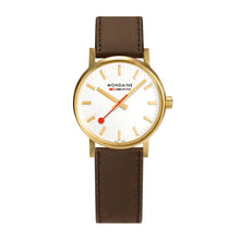 Load image into Gallery viewer, Mondaine Official evo2 30mm Golden Stainless Steel watch front