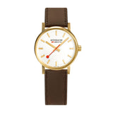 Mondaine Official evo2 30mm Golden Stainless Steel watch